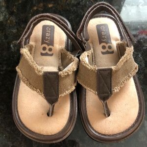 Crazy 8 Sandals, Toddler boys 7/8